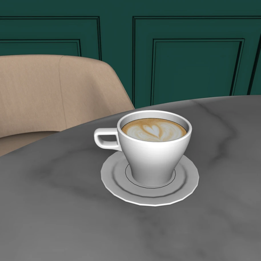 Modern Café Interior 3D Model – SketchUp File - Image 6