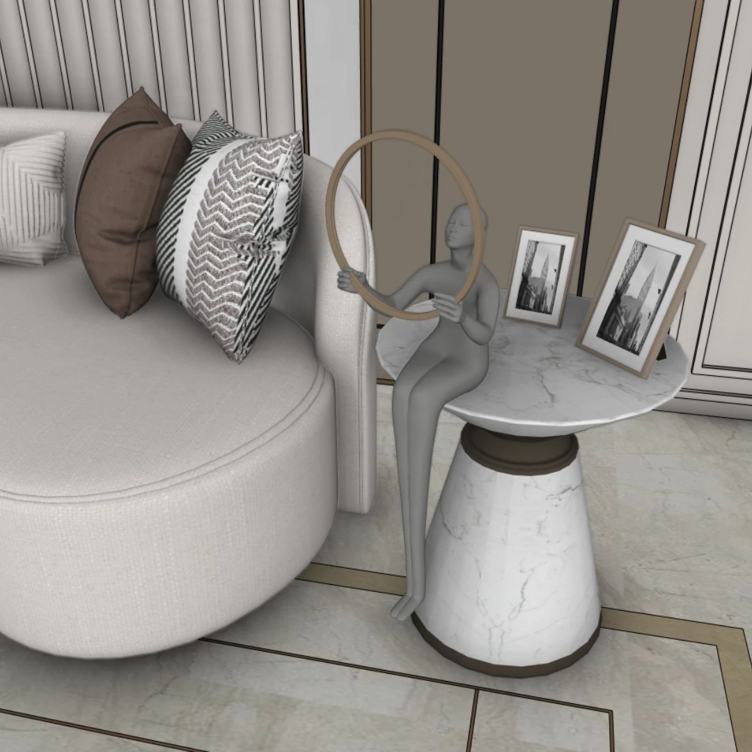 Modern Living Room 3D Model – SketchUp File - Image 3